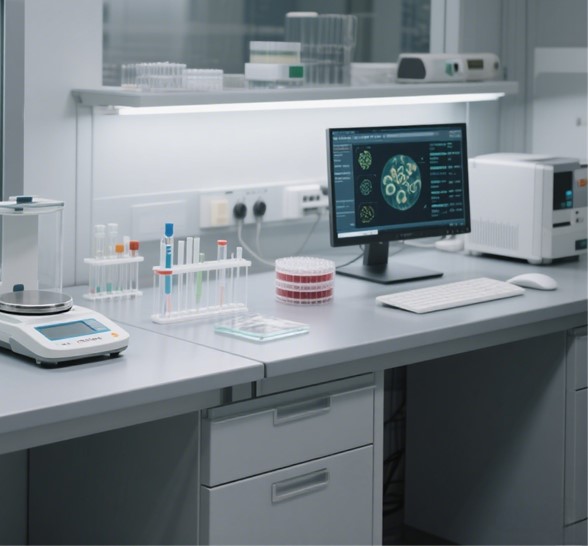 Microbiology testing. (Generated by AI)
